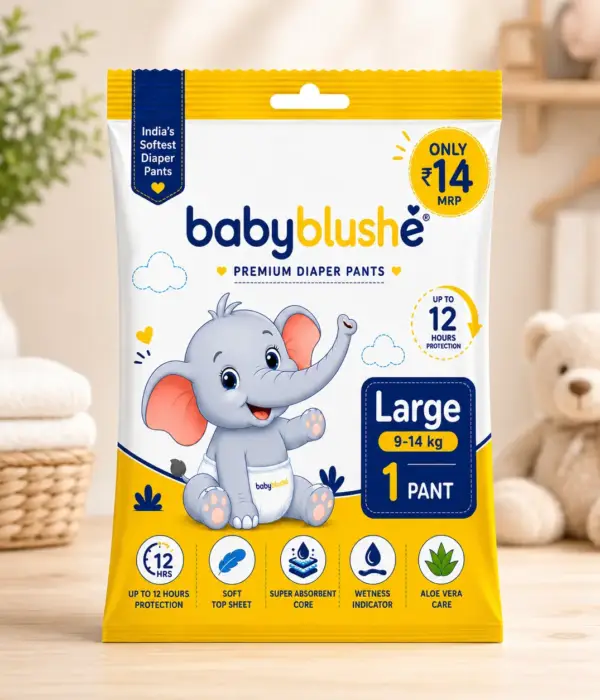Babyblush Premium Diaper Pants – Large, 9–14 kg