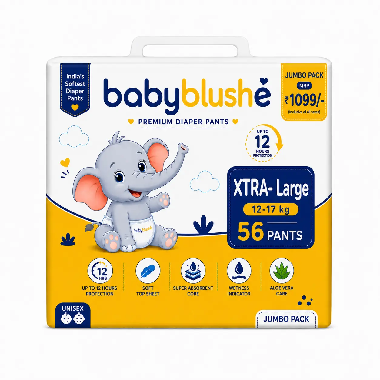 Babyblushé Premium Diaper Pants Xtra Large 56 (12–17 kg)